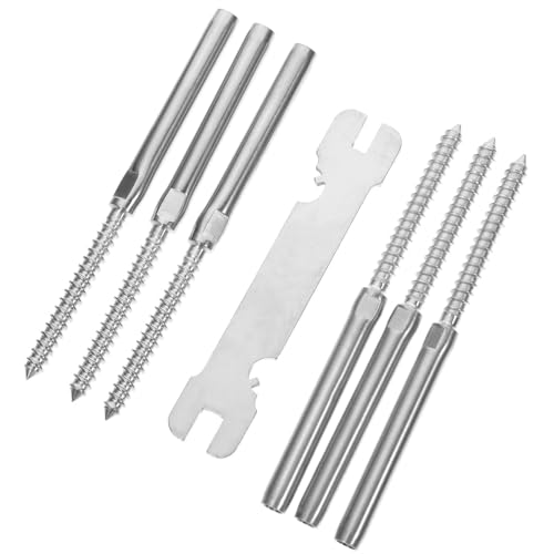 SOLUSTRE Kit de Tirafondos de Acero Inoxidable para Barandilla de