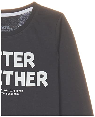 Image of Max Girls Regular Fit Typographic Printed Long Sleeve T-Shirt