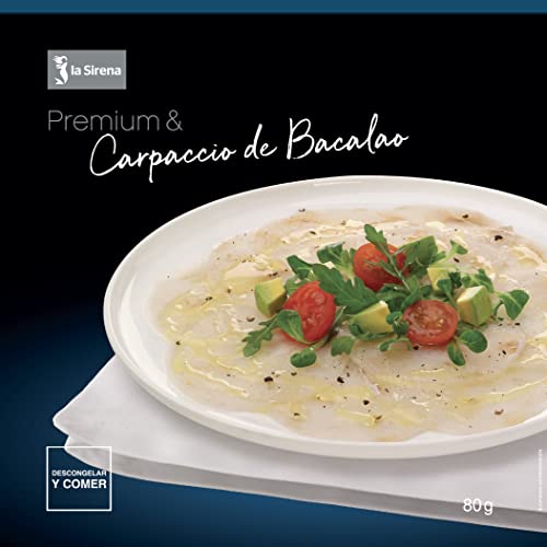 La Sirena Carpaccio De Bacalao, 80g (Congelado)