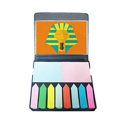 Boîte de marque-page pharaon avec motif abstrait égyptien en carton rigide