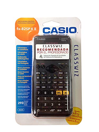 Casio FX-82SPXII Wetenschappelijke rekenmachine, 13,8 x 77,0 x 165,5 mm, Donkerzwart - Image 3