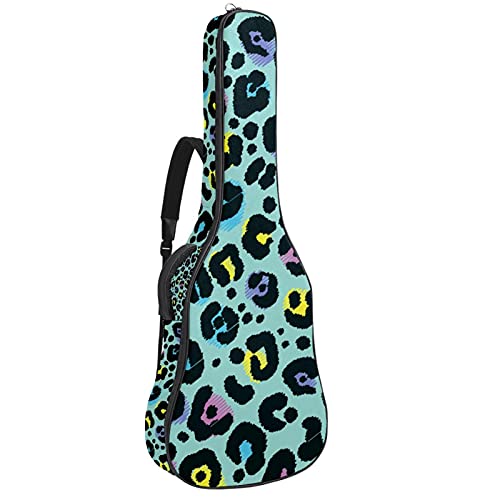 Housse de transport étanche pour guitare basse et acoustique à motif abstrait