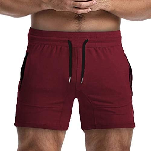 EVERWORTH Men's Solid Gym Workout Shorts Bodybuilding Running Fitted Training Jogging Short Pants with Zipper Pocket 3 Colors - Image 2