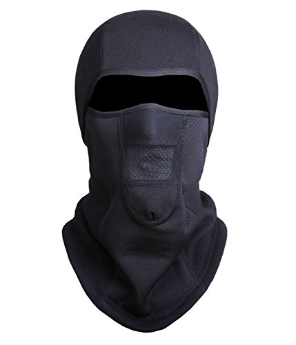 ZERDOCEAN Fleece Lined Balaclava Thermal Windproof Breathable Motocycle Ski Mask Black 02