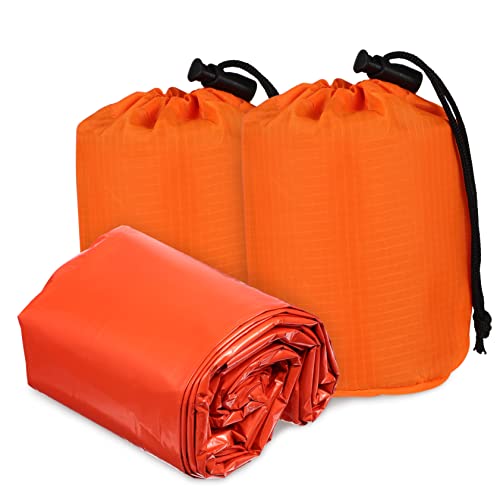 LIOOBO 2Pcs Saco De Dormir Tenda De Sobrevivência De Emergência Sobrevivência Dormindo Acampamento D