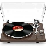 VINYL-AUFNAHME ÜBER USB AUF PC - Verbinden Sie diesen Plattenspieler über USB mit Ihrem Computer und kodieren Sie Ihre Lieblings-Vinyl-Audio in MP3-Musikdateien für die digitalisierte Speicherung und Wiedergabe auf Ihrem Computer, Smartphone oder Tablet. Durch die Aufbewahrung klassischer Musik können Sie Ihre Lieblingsschallplatten überall hin mitnehmen