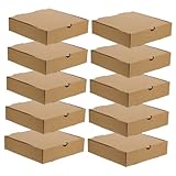 Warmhm 10stücke Kraftpapierboxen Für Pizza Zum Mitnehmen Dünne Pizzakartons Aus Kraftpapier Kleine Pizzakartons Für Restaurants Zum Lagern Papierbehälter Für Pizza-abholservice Für