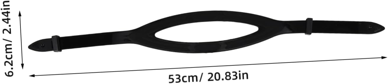 Mikinona 2pcs Durable Silicone Diving Mask Strap for Swim Goggles Soft Comfortable Eyewear Retainer for Water Sports and Scuba Diving Black White