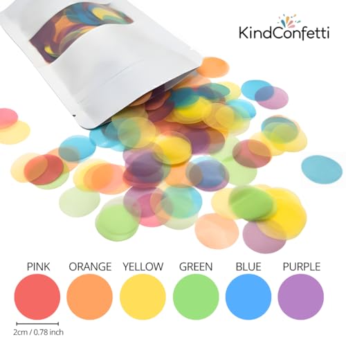Image of White Rice Paper Wedding Confetti for Flower Girl Basket, Confetti Cannon Filler (Multi)