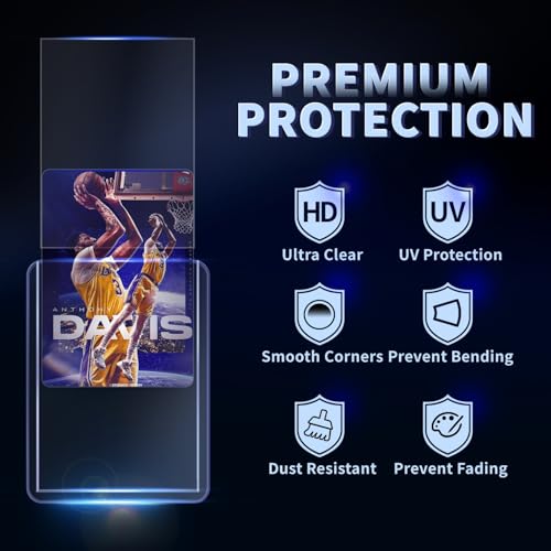 image for PJU 1000 Card Sleeves Top Loaders for Cards, Toploaders Premium Baseba