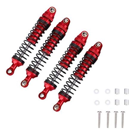 RC Stoßdämpfer Upgrade – 2 Stück Metall-Dämpfer In Rot, Passend Für WLtoys A959 1:18 RC Auto