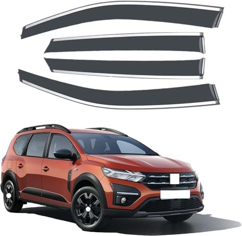 Coche Deflectores de Viento para Dacia Jogger 2022-2023, Deflectores de Aire de Ventanilla Deflectores de Viento Adhesivos Deflector