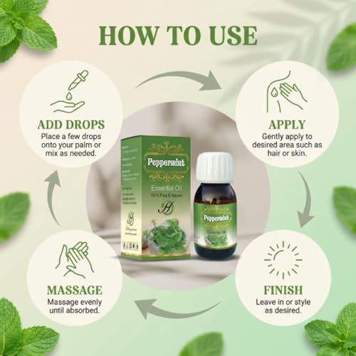 Aceite Esencial de Menta Herboganic 1 oz miniatura 4
