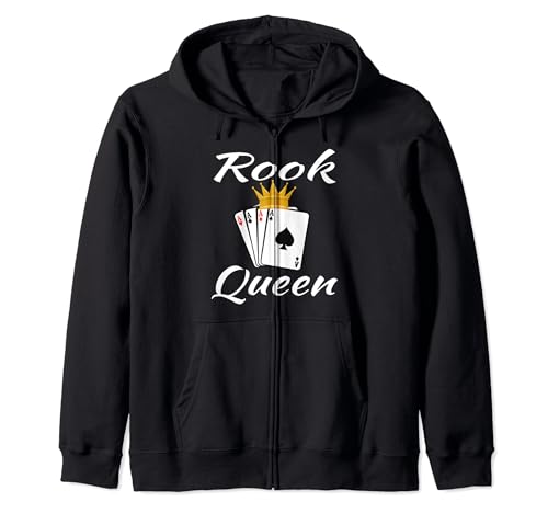 Rook Queen Jeu de cartes amusant pour grand-mère, maman, grand-mère Sweat à Capuche