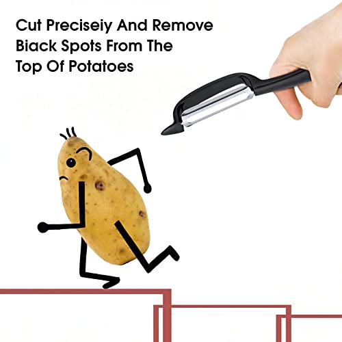 Tionlclc Vegetable Peeler, Potato Peelers For Kitchen, Veggie Fruit Carrot Food Peeler, 2 In 1 Stainless Steel Peeler With Sharp Swivel Blade Ergonomic Handle For Safety And Control(Vegetable Peeler) #TOP3