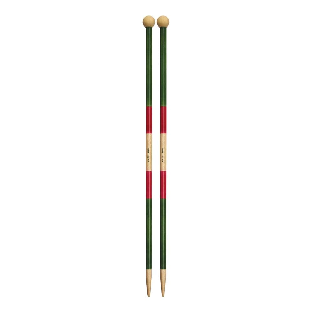 Pony Flair Single Pointed Knitting Needles Wood 40cm 7.50mm - 1 Piece