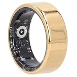 Vikye Smart Ring Health Tracker, Sleep Tracking Wearable Health Rings, Health Fitness Tracker Rings for Women & Men, with Multiple Sport Modes (Gold)