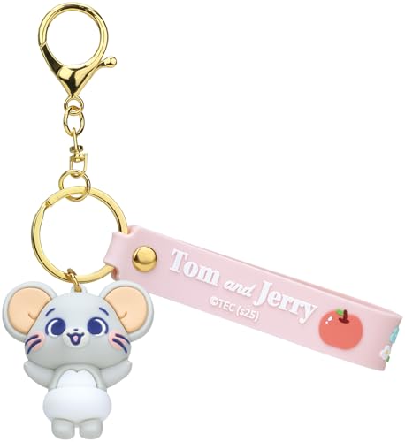 スケーター(Skater) ラバー マスコット付 キーホルダー トムとジェリー とむとじぇりーごっこ たふぃー ZRMKH1-A