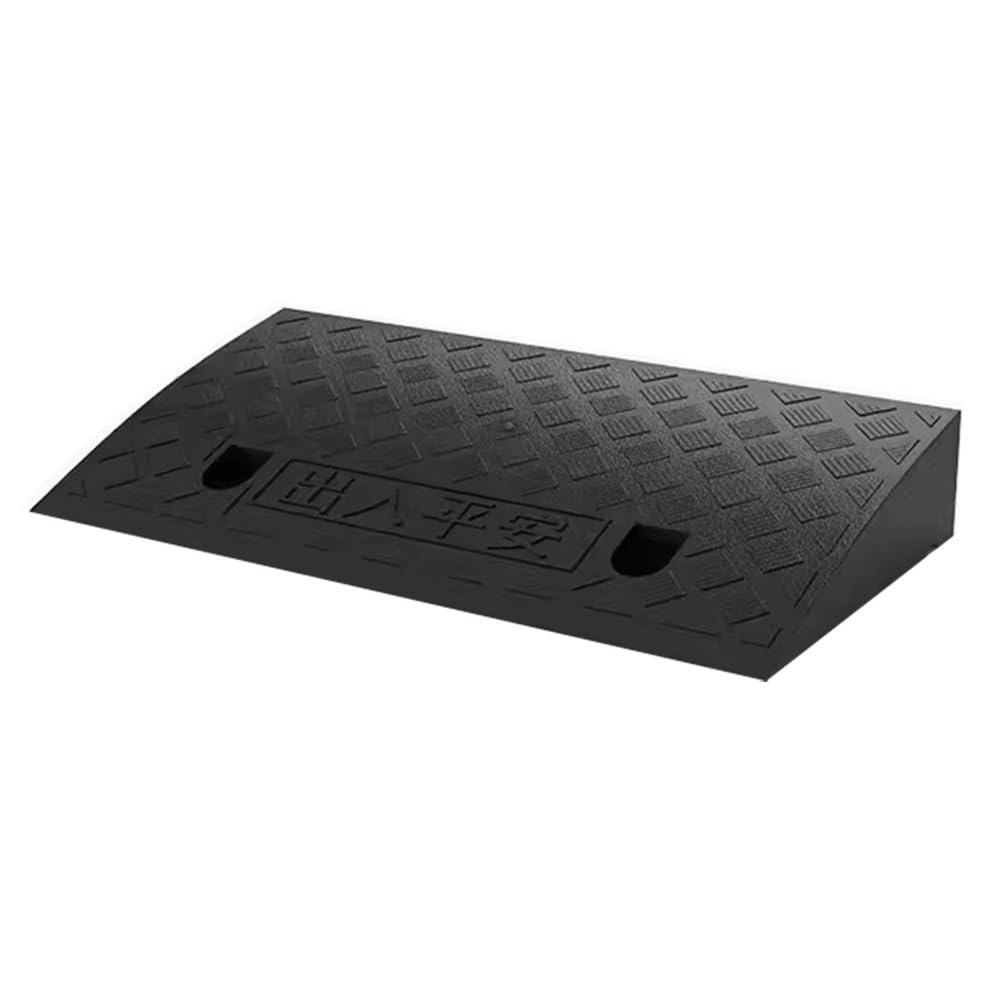 Genérico Rampa de Acceso para Silla de Ruedas de 15 cm de Altura - Rampa de Acceso Resistente para escaleras y Entrada de vehículos - Rampa de Entrada de Goma, soporta 250 kg (Altura de 5 c