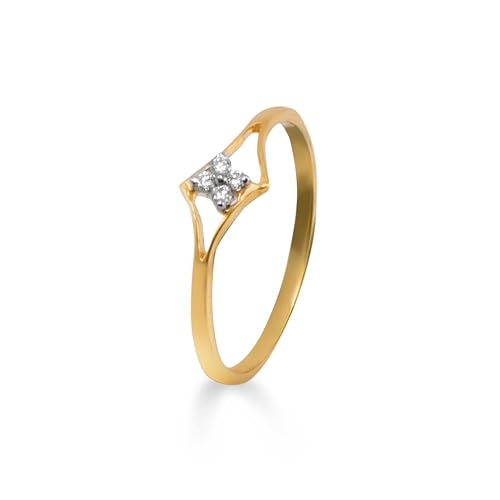Pride Diamond Collection 18k Yellow Gold and Diamond Ring