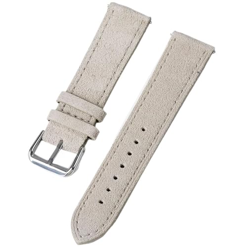 Bracelet de montre en cuir 22mm avec système dégagement rapide vintage