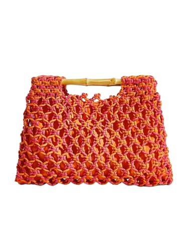 Image of Floerns Women's Straw Bag Handle Beach Clutch Purse Hobo Handbag