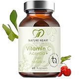 Nature Heart Vitamin C Acerola 60 Kapseln – Natürliches Vitamin C aus Acerola Kirsche...
