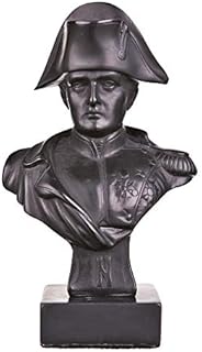 French Emperor Napoleon Bonaparte Stone Bust Statue Sculpture 13,5 cm black
