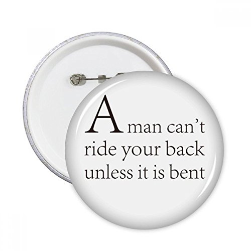 Pins slogan inspirant lot de 5 badges ronds multicolores taille L pour customiser vos vêtements