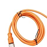 EVT005 M12 Four-Wire Elbow, 10 Meters, with Socket Connection Cable, Corrosion and Rust Resistant, Anti-Spinning Thread, PVC.