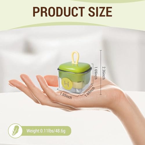 Mini Lint Roller,Washable Sticky Roller Reusable Lint Remover Portable Pet Hair Remover for Clothes,Travel Household (Green) - Image 3