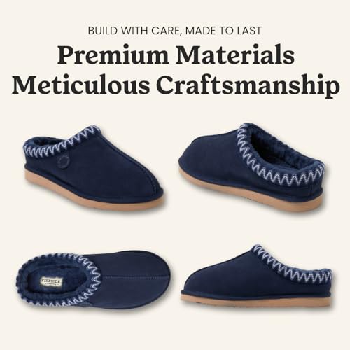 Image of Fireside by Dearfoams Men's Grafton Shearling Indoor /Outdoor Clog