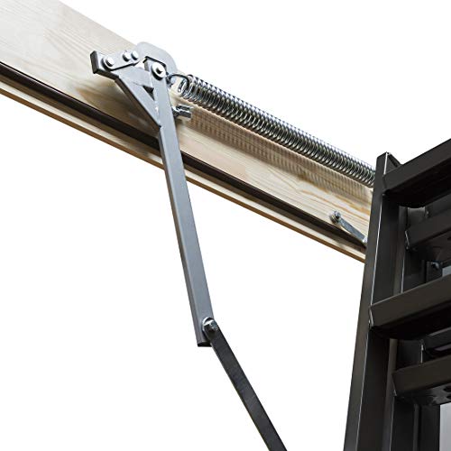 FAKRO - LMP Insulated Steel Attic Ladder 30" x 56.5" Rough Opening with up to 12' Ceiling Height