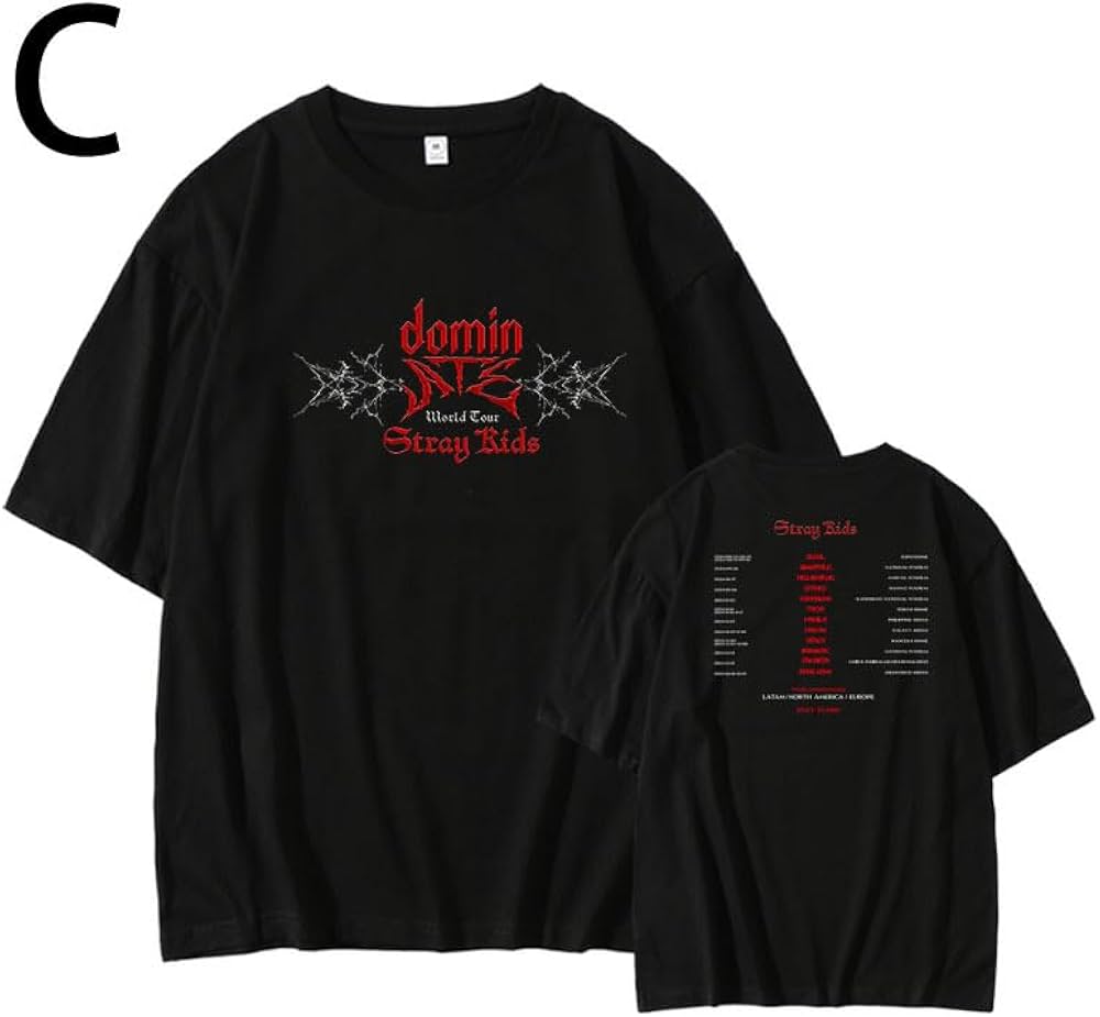 Amazon | スキズ 2024ワールドツアー Tシャツ 半袖 応援服 応援Tシャツ