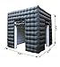 Xmaybang Inflatable Photo Booth Enclosure 2 Doors,Inflatable Tent (8.2 X 8.2 Ft) with Led Lights,Use in Advertising, Bars, Events, Trade Shows, Photo Booth Companies