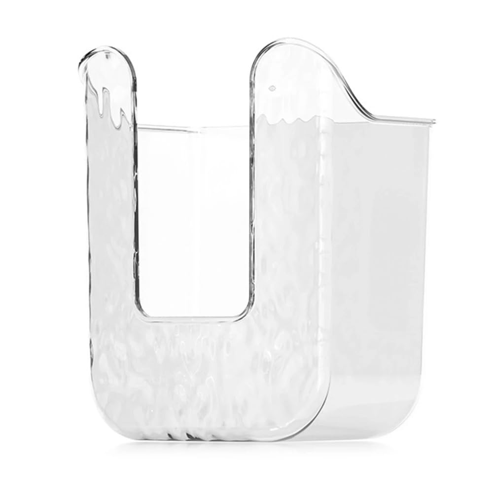 2 Pcs Kitchen Wipes Storage Box, Clear Wipes Dispenser for Bathroom, Refillable Wipes Holder, Wall Mounted Tissue Box Holder, Dispenser for Kitchen Bathroom Toilet(Clear Transparent)