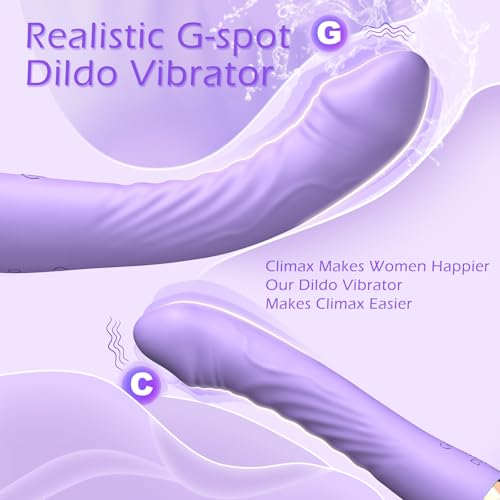 Vibrator-Sex-Toys-for-Women-Erncuuc-Realistic-Dildo-Adult-Toys-with-10-Vibration-Modes-USB-Rechargeable-IPX7-Waterproof-Quiet-G-Spot-Clitoral-Silicone-Dildos-Vibrators-for-Couples-Purple
