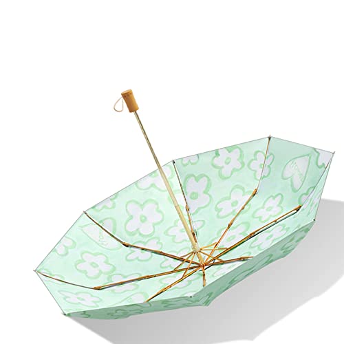 Parapluie compact et pliable de voyage imperméable et résistant au vent noir - 8