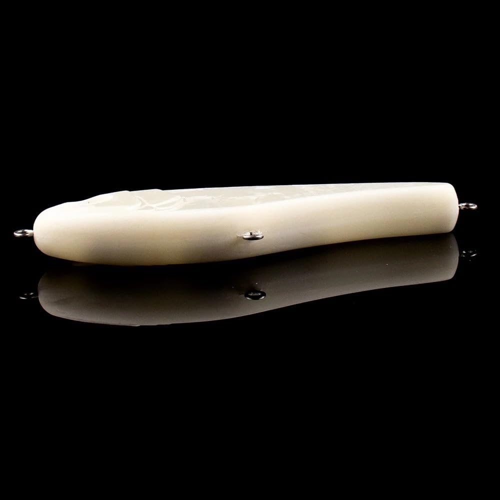 Cebos for Lucio en Blanco, 10 Uds., 12cm/38,1g, Fregadero Lento, sin Pintar, Señuelos de Pesca Artificiales, cebos Duros DIY, Aparejos almizclados