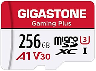 Gigastone] 256GB Micro SD Card, Gaming Plus, MicroSDXC Memory Card for Nintendo-Switch, Wyze, GoPro, Dash Cam, Security Camera, 4K Video Recording, UHS-I A1 U3 V30 C10, up to 100MB/s, with Adapter