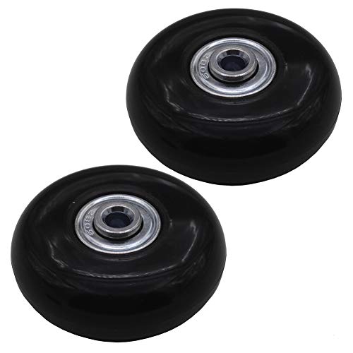 Leen4you Ruedas De Repuesto Para Maleta De Equipaje Con Tornillos, Herramienta De Reparación De Ejes Para Maleta, Carrito De Equipaje, Ruedas De Repuesto Para Patines Paquete De 2 , Black, 54mm X Leen4you Ruedas De Repuesto Para Maleta De Equipaje Con Tornillos, Herramienta De Reparación De Ejes Para Maleta, Carrito De Equipaje, Ruedas De Repuesto Para Patines Paquete De 2 , Black, 54mm X