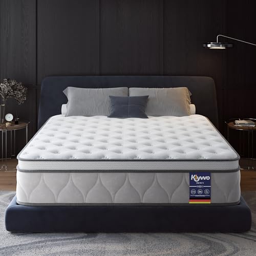 Klyvvo Hybrid Matratze 90x200 cm,Höhe 26cm,7-Zonen Taschenfederkernmatratze mit 1000+ Federn & Schaumstoff,Härtegrad H3 Mittel Fest,Druckentlastung,Geräuschlos,Hypoallergen, Atmungsaktiv für Schlafen