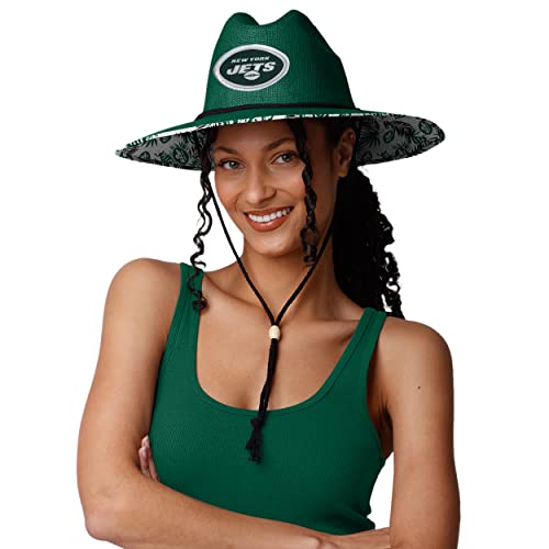 Image of New York Jets NFL Team Color Straw Hat