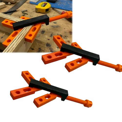 90° Corner Clamp Jig for Woodworking compatible with Hand Tools Quick Strong Grip DIY Projects Home Workshop Frames Furniture Assembly