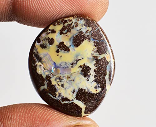 Opale rocheuse véritable et haut de gamme, cabochon d'exception 27mm - 3