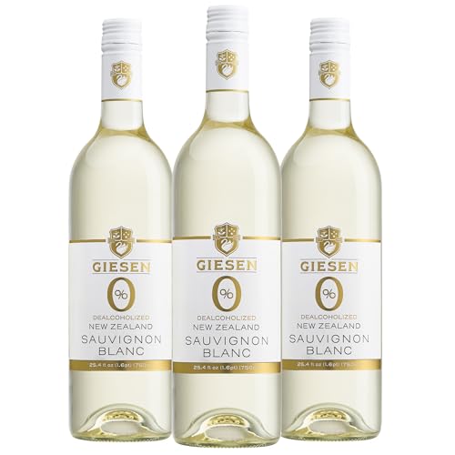 Giesen Non-Alcoholic Sauvignon Blanc, Dealcoholized Wine, 750mL, 3 Pack