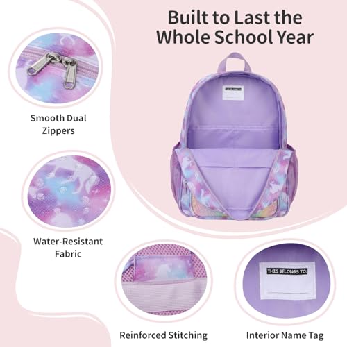 BrainyBees Kids Backpack for Girls Kindergarten - 15 Inch School Bag by BrainyBees - Used condition - Image 8