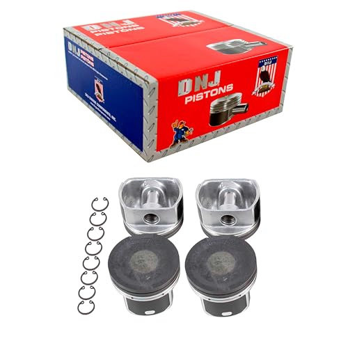 DNJ P800A Piston Set Standard for 1999-2006 Audi, Volkswagen A4, A4 Quattro, Beetle 1.8L L4 20V DOHC 1781cc
