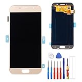 E-YIIVIIL Nuovo Display Super Amoled compatibile con Samsung Galaxy A5 2017 A520 A520f SM-A520F Display Touch Screen Digitizer Assembly Gold Vetro + strumenti