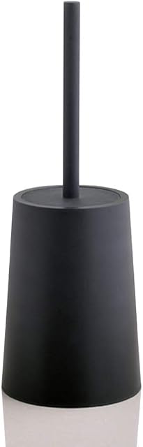 Toilet Brush and Holder for Bathroom Toilet Bowl (Black)